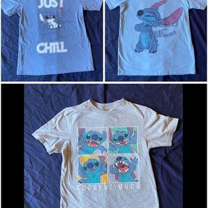Like New Disney Stitch Boys 10/12 Tshirt bundle